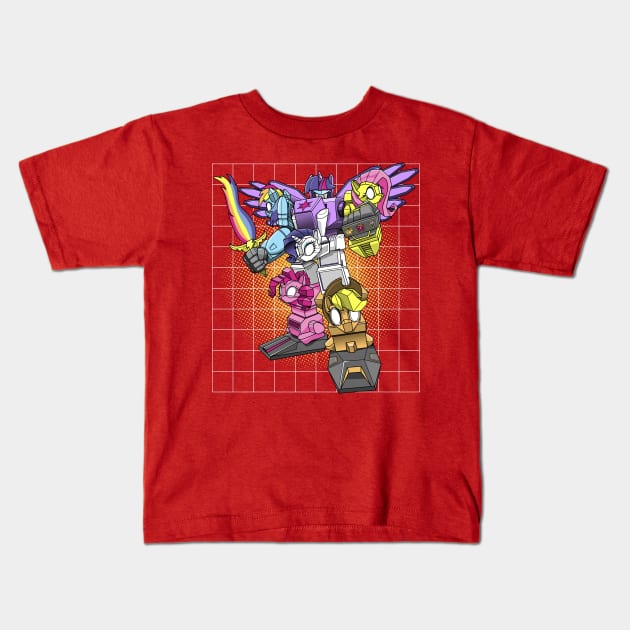 My Little Ponytron Kids T-Shirt by boltfromtheblue